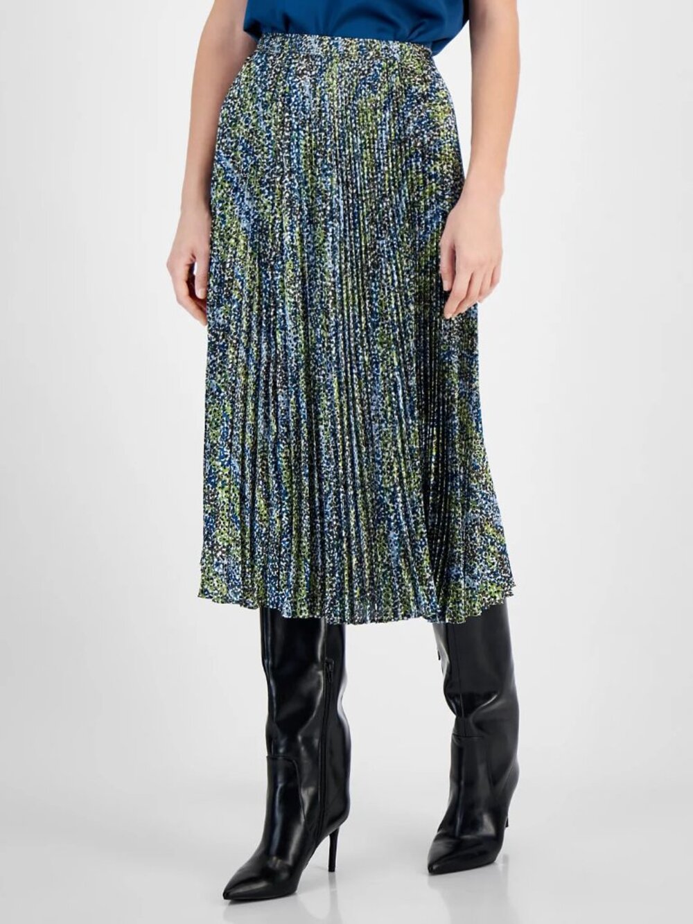 Boss Hugo Boss Vlysola Pleated Midi Skirt